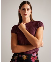 Ted Baker（テッドベーカー）の「KATRINO メタリック フィット Tシャツ（Tシャツ/カットソー）」