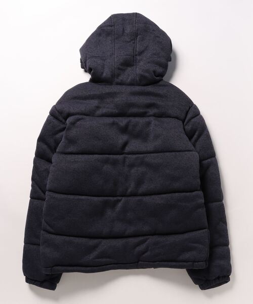 Right-on（ライトオン）の「ニットフリース素材中綿入り防寒パーカー（ダウンジャケット/コート・メンズ・グレー/ネイビー・L/M/XL）」の4枚目の写真