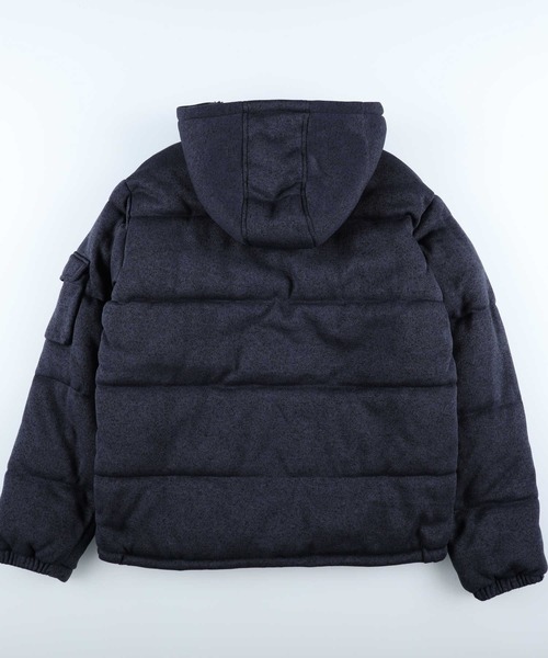 Right-on（ライトオン）の「ニットフリース素材中綿入り防寒パーカー（ダウンジャケット/コート・メンズ・グレー/ネイビー・L/M/XL）」の9枚目の写真