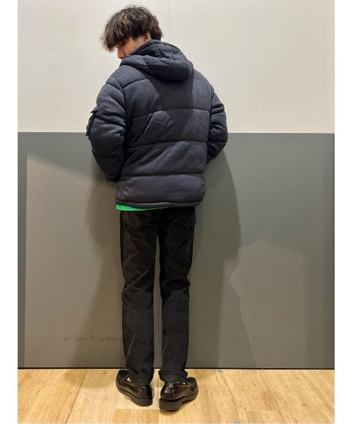 Right-on（ライトオン）の「ニットフリース素材中綿入り防寒パーカー（ダウンジャケット/コート・メンズ・グレー/ネイビー・L/M/XL）」の7枚目の写真