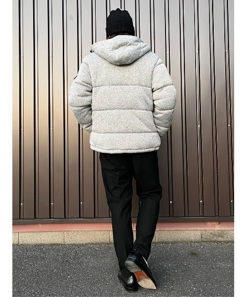 Right-on（ライトオン）の「ニットフリース素材中綿入り防寒パーカー（ダウンジャケット/コート・メンズ・グレー/ネイビー・L/M/XL）」の14枚目の写真