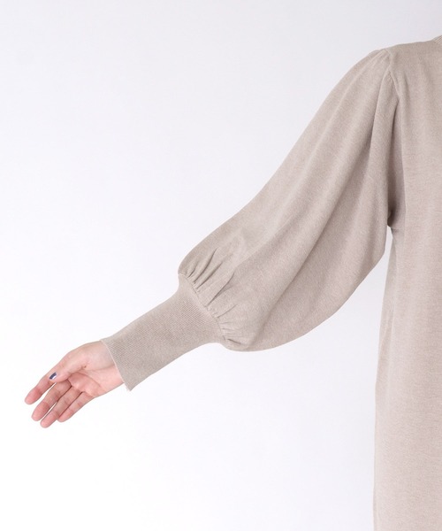 Three Four Time（ｽﾘｰﾌｫｰﾀｲﾑ）の「2WAYパールボタンニットワンピース（ワンピース・レディース・ブラック/ベージュ/グレー・FREE）」の21枚目の写真