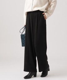 DRESKIP | あったかもちもち ピンタックワイドパンツ【SHOO WARM】(その他パンツ)