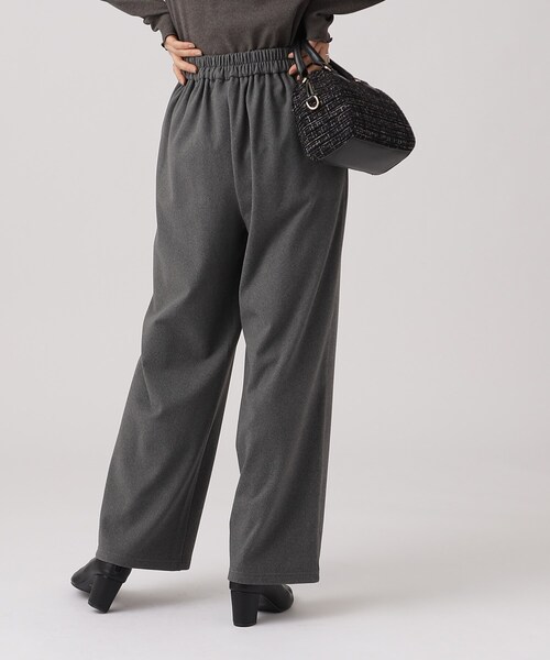 DRESKIP（ドレスキップ）の「◆もちもち ピンタックワイドパンツ【SHOO WARM/ストレッチ】（その他パンツ・レディース・チャコールグレー/ブラック/ライトブルー・03/02/04）」の12枚目の写真