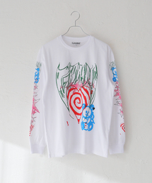 【GANNI / ガニー】Future Heavy Jersey Long Sleeve T-:ロンT