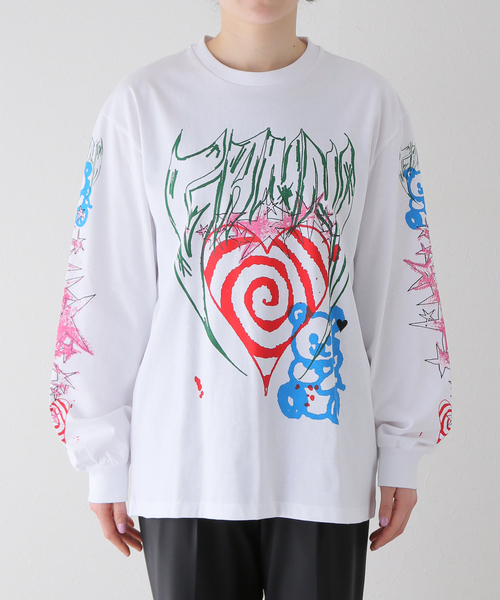 Oriens JOURNAL STANDARD(オリエンス ジャーナルスタンダード)の「【GANNI / ガニー】Future Heavy Jersey Long Sleeve T-:ロンT(Tシャツ/カットソー・レディース・ホワイト・SMALL)」の4枚目の写真