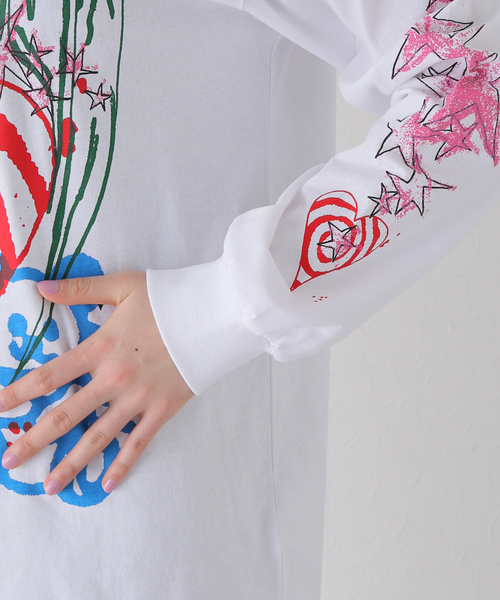 Oriens JOURNAL STANDARD(オリエンス ジャーナルスタンダード)の「【GANNI / ガニー】Future Heavy Jersey Long Sleeve T-:ロンT(Tシャツ/カットソー・レディース・ホワイト・SMALL)」の10枚目の写真