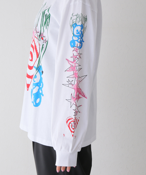 セール】【GANNI / ガニー】Future Heavy Jersey Long Sleeve T-：ロン