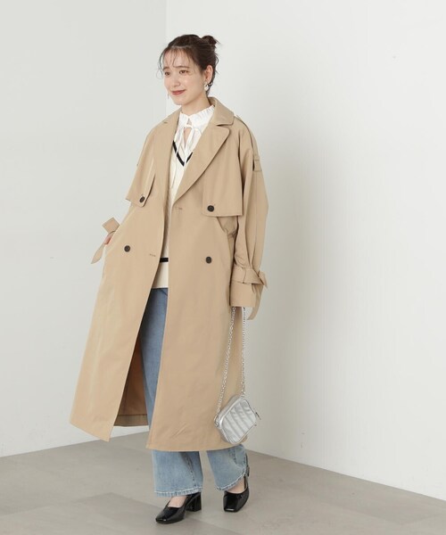 N.(N. Natural Beauty Basic)(エヌエヌナチュラルビューティーベーシック)の「◆前後2WAYフリルネックブラウス(シャツ/ブラウス・レディース・ネイビー/ブルー/ライトグリーン/オフホワイト・MEDIUM)」の17枚目の写真