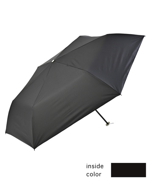 nifty colors(ニフティーカラーズ)の「【日傘 晴雨兼用】sun shade slender mini 55㎝(折りたたみ傘・レディース・ブラック/サックスブルー/ベージュ/ミント/ネイビー/ホワイト/グレー/ピンク・FREE)」の11枚目の写真