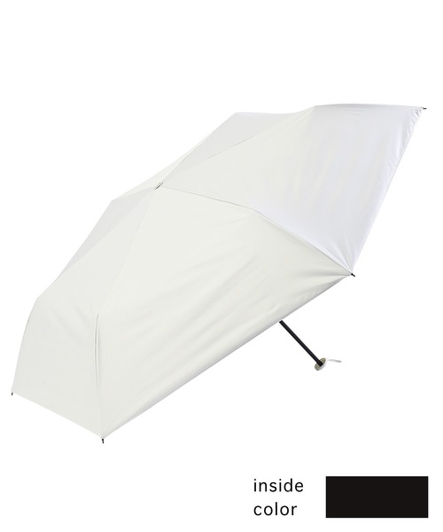 nifty colors(ニフティーカラーズ)の「【日傘 晴雨兼用】sun shade slender mini 55㎝(折りたたみ傘・レディース・ブラック/サックスブルー/ベージュ/ミント/ネイビー/ホワイト/グレー/ピンク・FREE)」の9枚目の写真