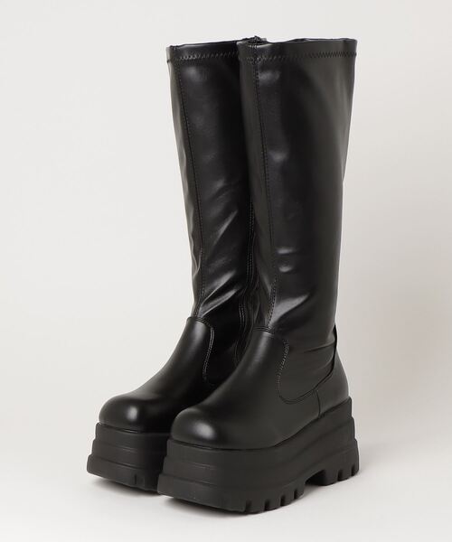 【セール】厚底 8cmトリプルソールロングブーツ（ブーツ）｜LOVEHUNTER（ラブハンター）