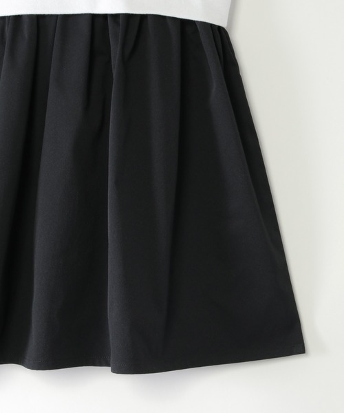 ikka（イッカ）の「【親子コーデ】リップルボーダードッキングワンピース（120~160cm）（ワンピース・キッズ・オフホワイト/ブラック・140/130/120/150/160）」の9枚目の写真