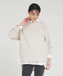 collex | サイドスリットフォルム裏毛プルオーバー(スウェット)