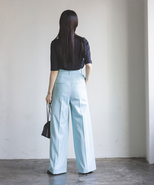 [6/23までの出品]nobleエステルツイルストレッチスラックスパンツ34 セール】《追加》エステルツイルストレッチスラックスパンツ2
