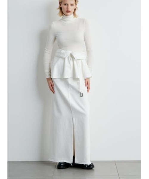 styling/（スタイリング）の「デニムビスチェ（ベスト・レディース・グレー/ライトブルー/ホワイト・FREE）」の7枚目の写真