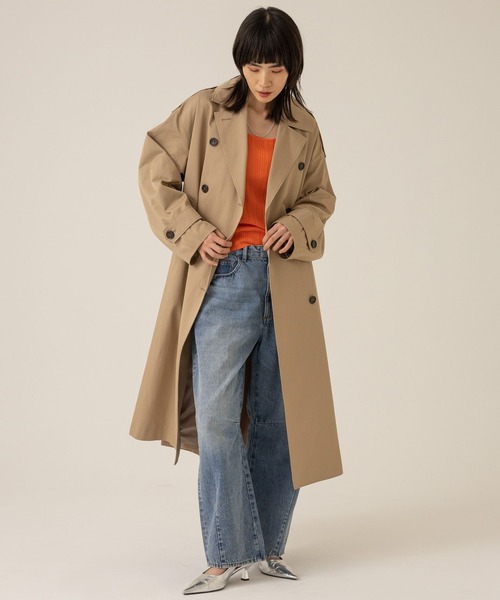 eL（エル）の「【eL】Cocoon Wide Denim Pants/104516（デニムパンツ・レディース・ダークブルー/ライトブルー・MEDIUM/SMALL）」の6枚目の写真