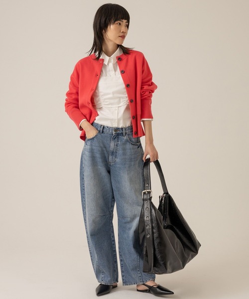 eL（エル）の「【eL】Cocoon Wide Denim Pants/104516（デニムパンツ・レディース・ダークブルー/ライトブルー・MEDIUM/SMALL）」の14枚目の写真