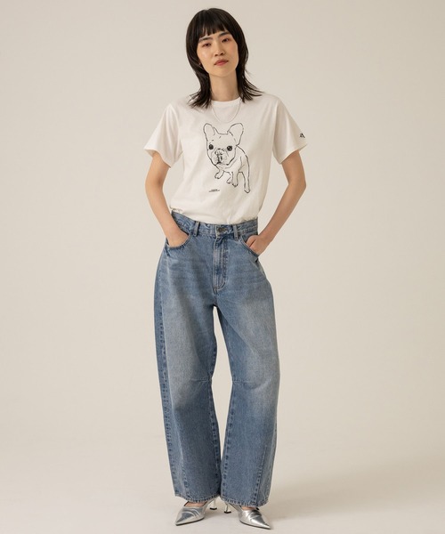 eL（エル）の「【eL】Cocoon Wide Denim Pants/104516（デニムパンツ・レディース・ダークブルー/ライトブルー・MEDIUM/SMALL）」の19枚目の写真