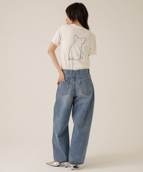 eL（エル）の「【eL】Cocoon Wide Denim Pants/104516（デニムパンツ・レディース・ダークブルー/ライトブルー・MEDIUM/SMALL）」の16枚目の写真