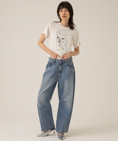 eL（エル）の「【eL】Cocoon Wide Denim Pants/104516（デニムパンツ・レディース・ダークブルー/ライトブルー・MEDIUM/SMALL）」の12枚目の写真