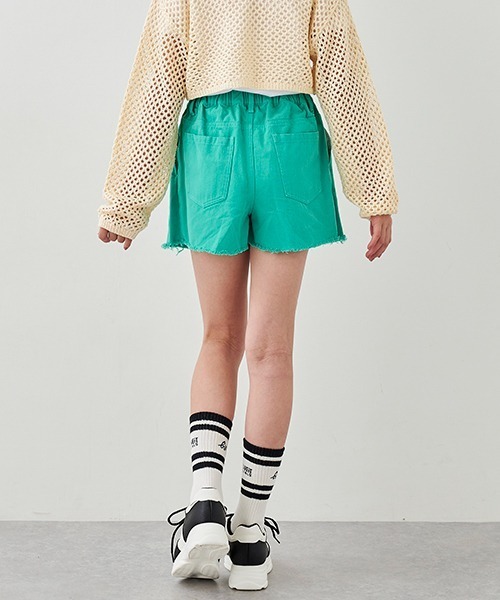 by LOVEiT（バイラビット）の「前釦デニムスカパン（スカート・キッズ・ブラック/サックスブルー/エメラルド/ベージュ・130cm/140cm/150cm/160cm/120cm）」の12枚目の写真