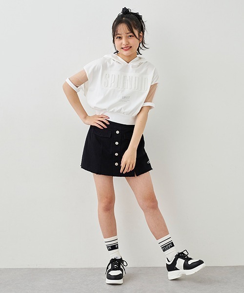 バイラビット ジェニー トップス スカパン アウター おまとめ 130cm セール】前釦デニムスカパン（スカート）｜by LOVEiT（バイ