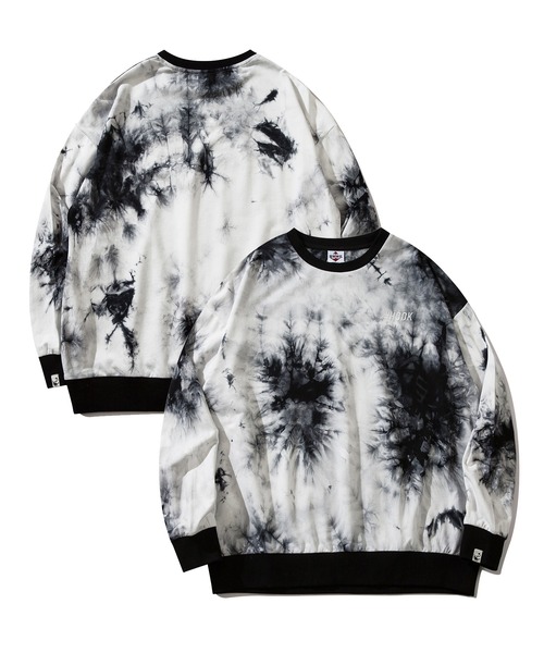 HOOK(フック)の「HOOK -original- タイダイ染めスウェット(スウェット・メンズ・ブラック/カーキ/ホワイト・M/XL/L)」の2枚目の写真