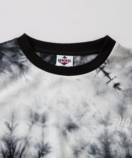 HOOK(フック)の「HOOK -original- タイダイ染めスウェット(スウェット・メンズ・ブラック/カーキ/ホワイト・M/XL/L)」の4枚目の写真