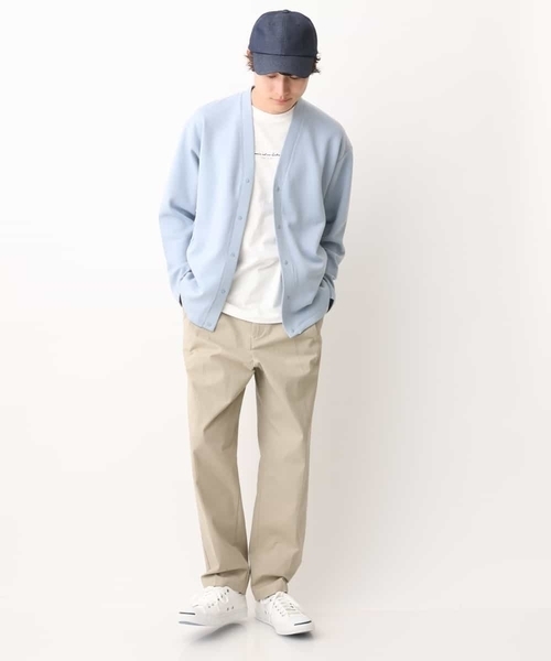 a.v.v(アーヴェヴェ)の「【累計8000枚販売】なめらかダンボールカーディガン(カーディガン/ボレロ・メンズ・チャコールグレー/ダークインディゴブルー/ベージュ・46/48/50)」の5枚目の写真