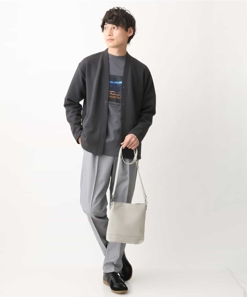 a.v.v(アーヴェヴェ)の「【累計8000枚販売】なめらかダンボールカーディガン(カーディガン/ボレロ・メンズ・チャコールグレー/ダークインディゴブルー/ベージュ・46/48/50)」の12枚目の写真