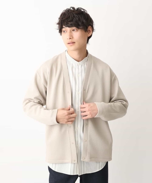 a.v.v(アーヴェヴェ)の「【累計8000枚販売】なめらかダンボールカーディガン(カーディガン/ボレロ・メンズ・チャコールグレー/ダークインディゴブルー/ベージュ・46/48/50)」の17枚目の写真