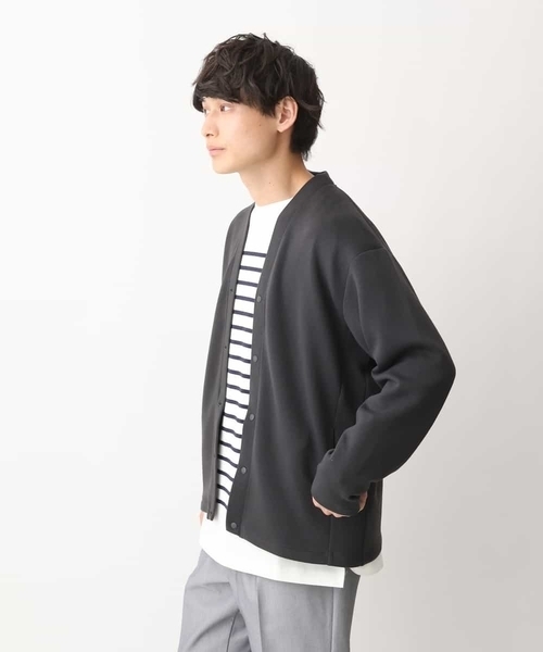 a.v.v(アーヴェヴェ)の「【累計8000枚販売】なめらかダンボールカーディガン(カーディガン/ボレロ・メンズ・チャコールグレー/ダークインディゴブルー/ベージュ・46/48/50)」の18枚目の写真