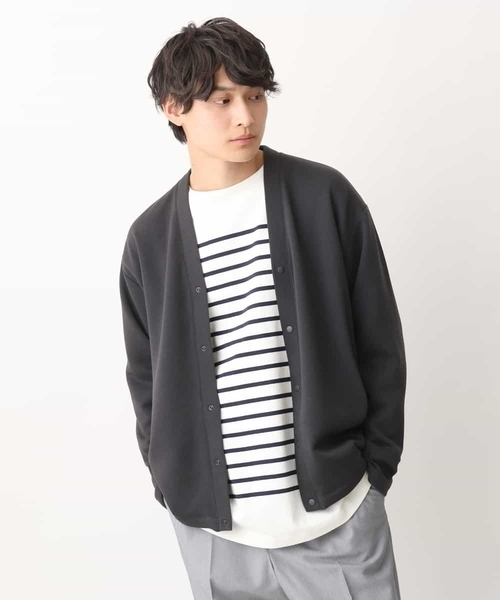 a.v.v(アーヴェヴェ)の「【累計8000枚販売】なめらかダンボールカーディガン(カーディガン/ボレロ・メンズ・チャコールグレー/ダークインディゴブルー/ベージュ・46/48/50)」の19枚目の写真
