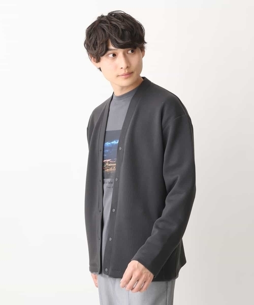 a.v.v(アーヴェヴェ)の「【累計8000枚販売】なめらかダンボールカーディガン(カーディガン/ボレロ・メンズ・チャコールグレー/ダークインディゴブルー/ベージュ・46/48/50)」の20枚目の写真