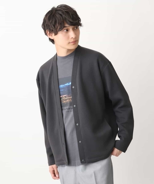 a.v.v(アーヴェヴェ)の「【累計8000枚販売】なめらかダンボールカーディガン(カーディガン/ボレロ・メンズ・チャコールグレー/ダークインディゴブルー/ベージュ・46/48/50)」の21枚目の写真