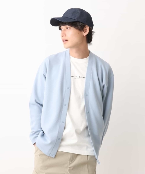 a.v.v(アーヴェヴェ)の「【累計8000枚販売】なめらかダンボールカーディガン(カーディガン/ボレロ・メンズ・チャコールグレー/ダークインディゴブルー/ベージュ・46/48/50)」の22枚目の写真
