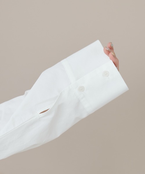 DISCOAT（ディスコート）の「ブロードショートシャツ（シャツ/ブラウス・レディース・オフホワイト/ブルー/サックスブルー・FREE）」の14枚目の写真