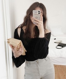 Dalfwin（ダールフィン）の「【2点セット】韓国ファッション ボレロ付きタンクトップ 2点セット（アンサンブル）」