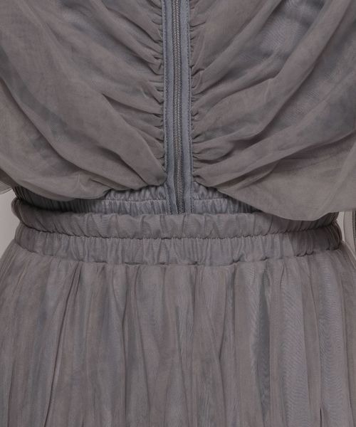 mysty woman（ミスティウーマン）の「ティアードチュールスカート 108217（スカート・レディース・アイボリー/チャコールグレー/ライトグリーン・FREE）」の18枚目の写真