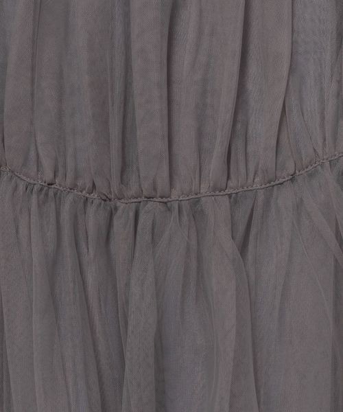 mysty woman（ミスティウーマン）の「ティアードチュールスカート 108217（スカート・レディース・アイボリー/チャコールグレー/ライトグリーン・FREE）」の9枚目の写真