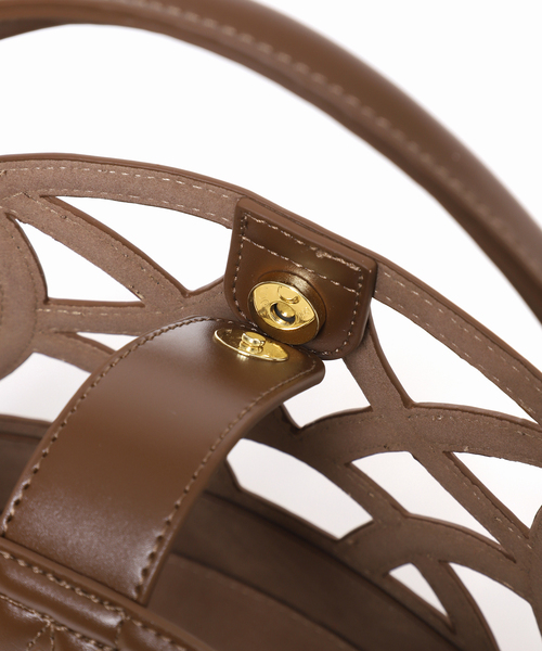 LE TALON(ルタロン)の「LE TALON ラウンドカッティングバスケット(トートバッグ・レディース・ベージュ/ブラウン/アイボリー/サックスブルー・FREE)」の18枚目の写真