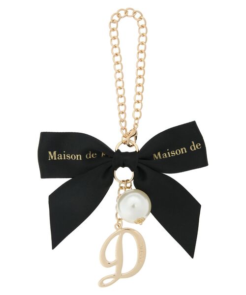 メゾンドフルール Maison de FLEUR チャームH セール】イニシャルリボンチャーム（チャーム）｜Maison de