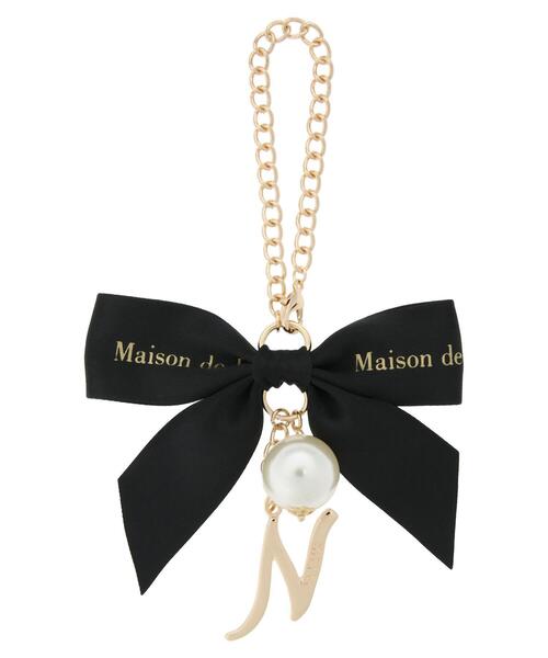 yuu　メゾンドフルール　イニシャルリボンチャーム セール 30%OFF】メゾン ド フルール Maison de FLEUR イニシャル
