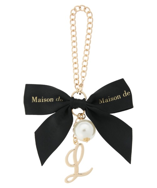 【限定品】Maison de FLEUR イニシャルリボンチャーム　ルミネ横浜 セール】イニシャルリボンチャーム（チャーム）｜Maison de