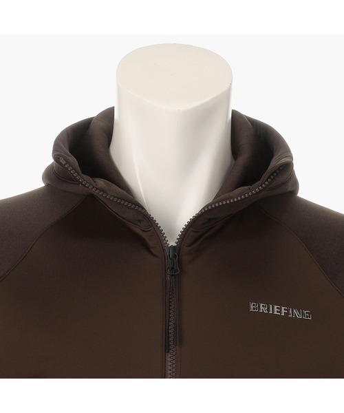 BRIEFING（ブリーフィング）の「【BRIEFING GOLF】HOL MENS POLARTEC WINDBLOCK PARKA（ナイロンジャケット・メンズ・グレー/ネイビー/ブラウン・S/M/L/XL）」の7枚目の写真