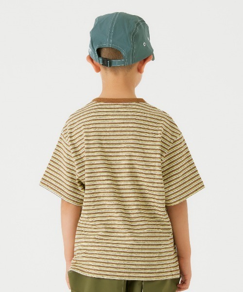 Smoothy（スムージー）の「Smoothy Multi border Tee / スムージー マルチボーダーTシャツ（Tシャツ/カットソー・キッズ・ブルー/グレー/ベージュ・SMALL/MEDIUM/LARGE/X-LARGE）」の11枚目の写真