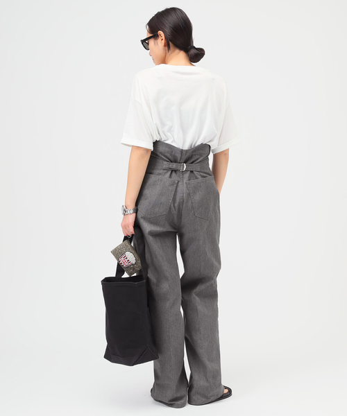 AP STUDIO(エーピーストゥディオ)の「エンパイアラインパンツ(スラックス・レディース・チャコールグレー・36/38)」の20枚目の写真