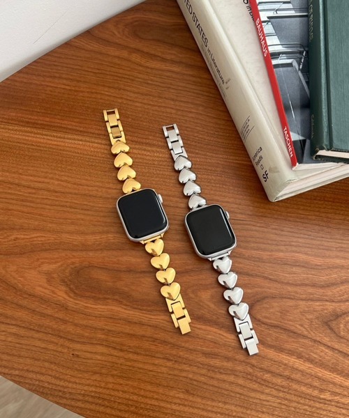 Me%（ミィパーセント）の「AppleWatchステンレスハートバンド  111883（デジタル腕時計・レディース・ゴールド/シルバー・FREE）」の8枚目の写真