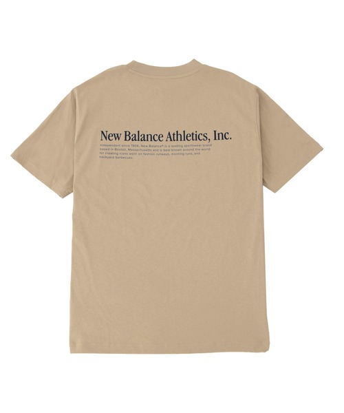 NEW BALANCE(ニューバランス)の「Athletics Flocked リラックス ショートスリーブTシャツ(Tシャツ/カットソー・メンズ・ライトベージュ/ネイビー・XX-LARGE/X-LARGE/LARGE/MEDIUM/SMALL)」の12枚目の写真